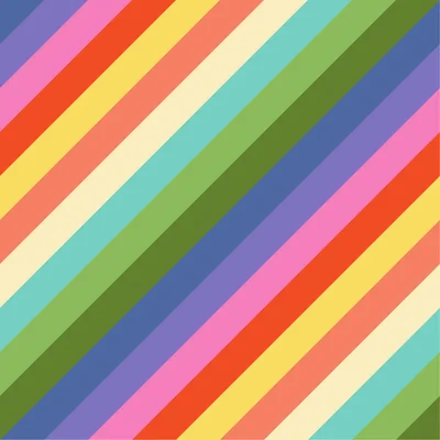 Sunday Garden 9 – Rainbow Stripes